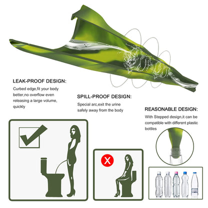 Female Urination Device,Reusable Silicone Female Urinal Foolproof Women Pee Funnel Allows Women to Pee Standing Up,Women's Urinal with Drawstring Bags is The Perfect Companion for Travel and Outdoor