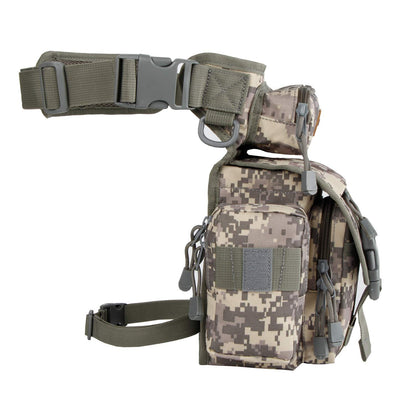 Jueachy Drop Leg Bag for Men Tactical Metal Detecting Thigh Pack with Water Bottle Pouch