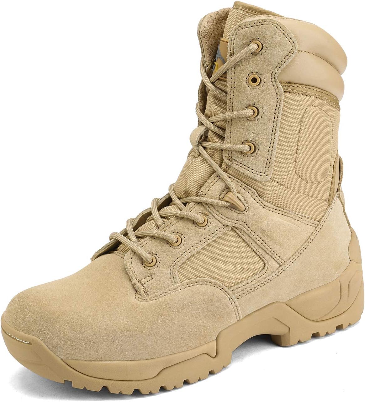 NORTIV 8 Men's Military Tactical Work Boots Hiking Side Zip