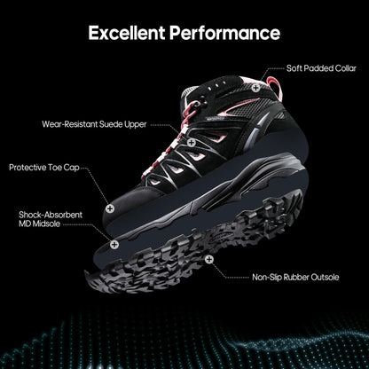 NORTIV 8 Women's Waterproof Hiking Boots Outdoor Trekking Camping Trail Hiking Boots