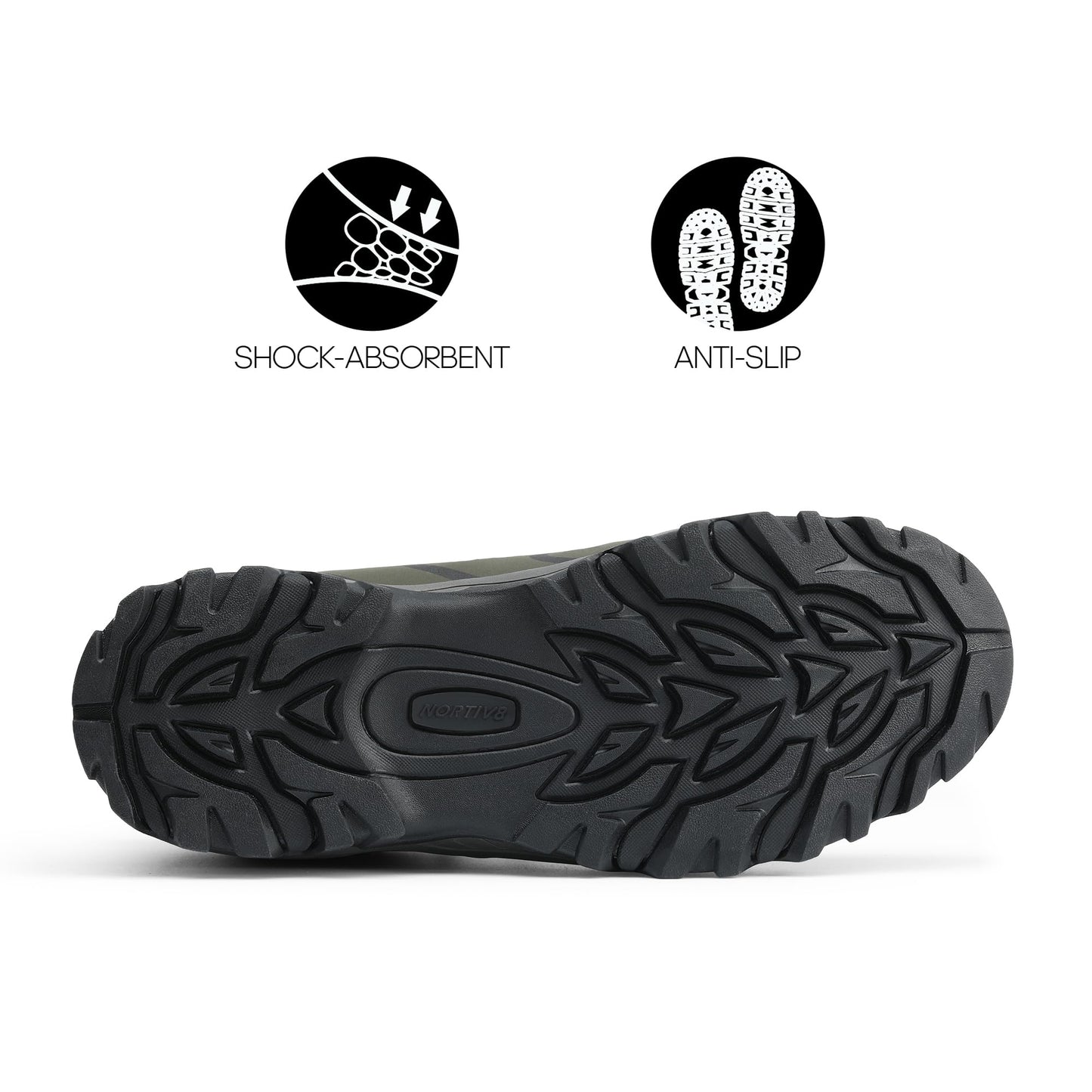 NORTIV 8 Men's Low Top Waterproof Hiking Shoes Trekking Trails Outdoor Work Shoes