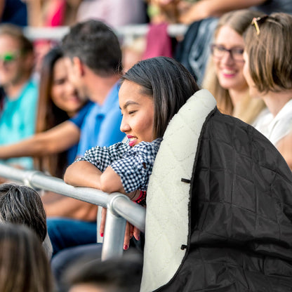 REDCAMP Large Camping Blanket with Sherpa Lining, Cold Weather Warm Outdoor Blanket Windproof for Camping Stadium, Machine Washable 59"x 79"