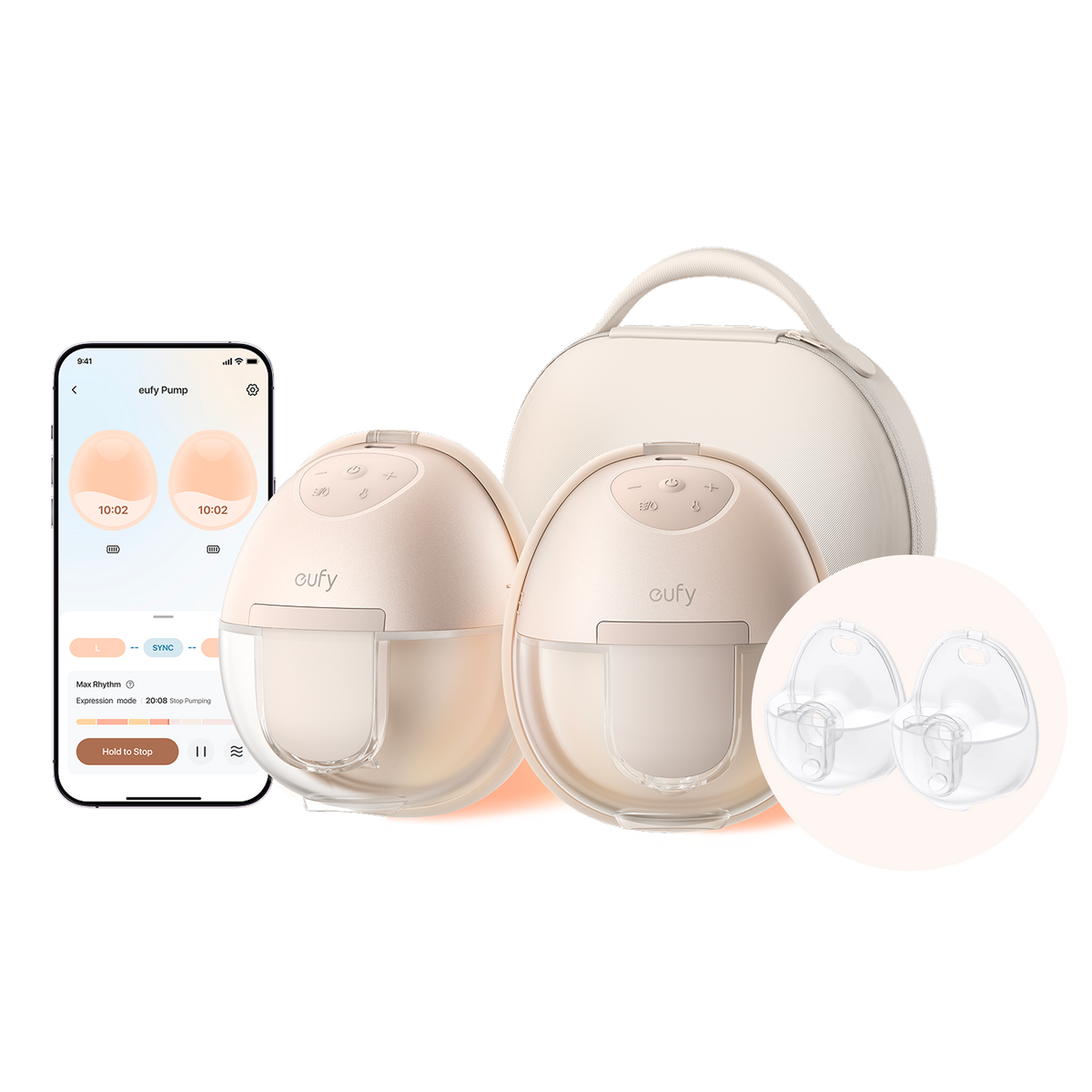 eufy Breast Pump S1 Pro + Milk Container (2-Pack) eufy Breast Pump S1 Pro + Original Milk Container (2-Pack)