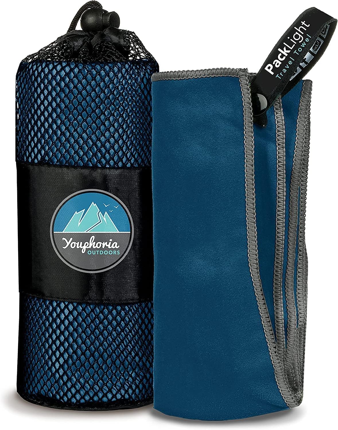 Youphoria Microfiber Travel Towel Fast Drying Lightweight - Quick Dry Towel for Camping, Beach, Backpacking, Hiking & Sport