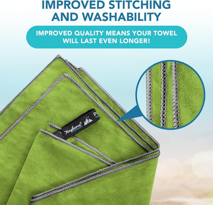 Youphoria Microfiber Travel Towel Fast Drying Lightweight - Quick Dry Towel for Camping, Beach, Backpacking, Hiking & Sport