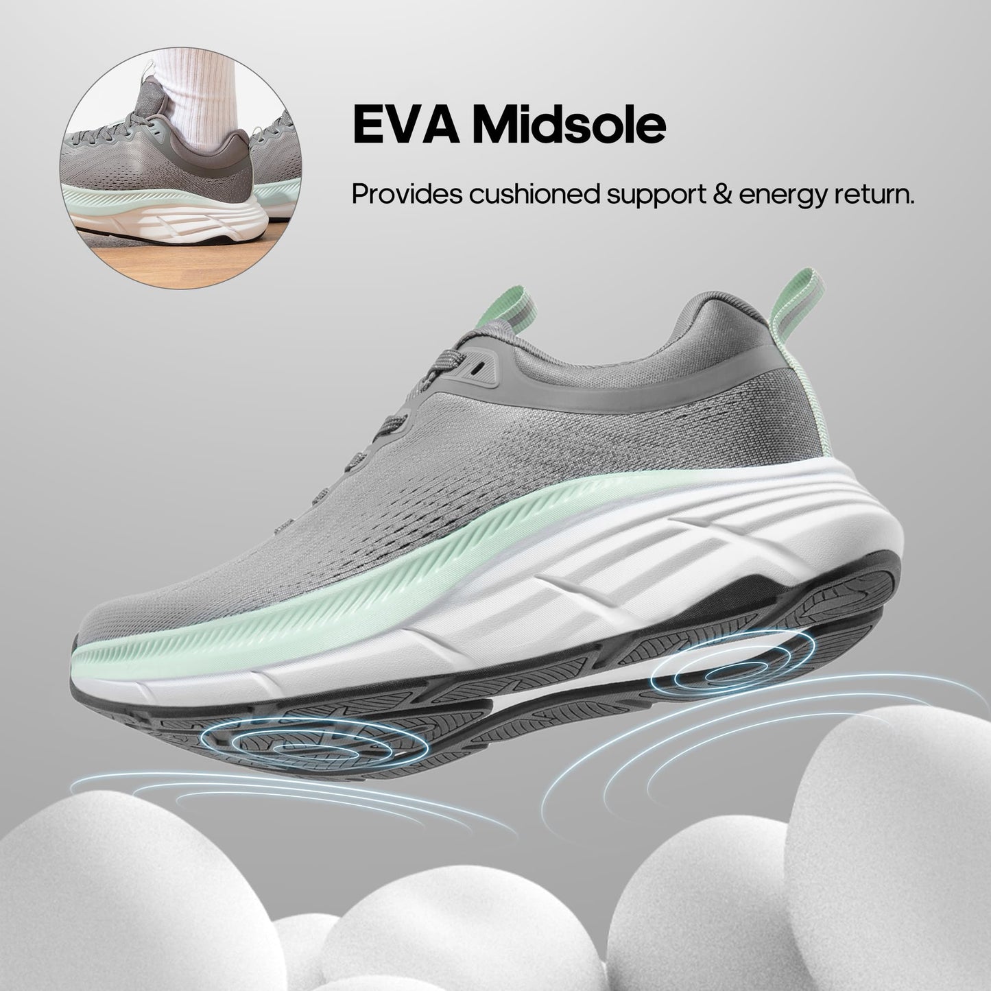 NORTIV 8 Men's Running Walking Tennis Shoes ActiveBreeze Non-Slip Athletic Gym Workout Jogging Comfortable Cushioning Fashion Sneakers