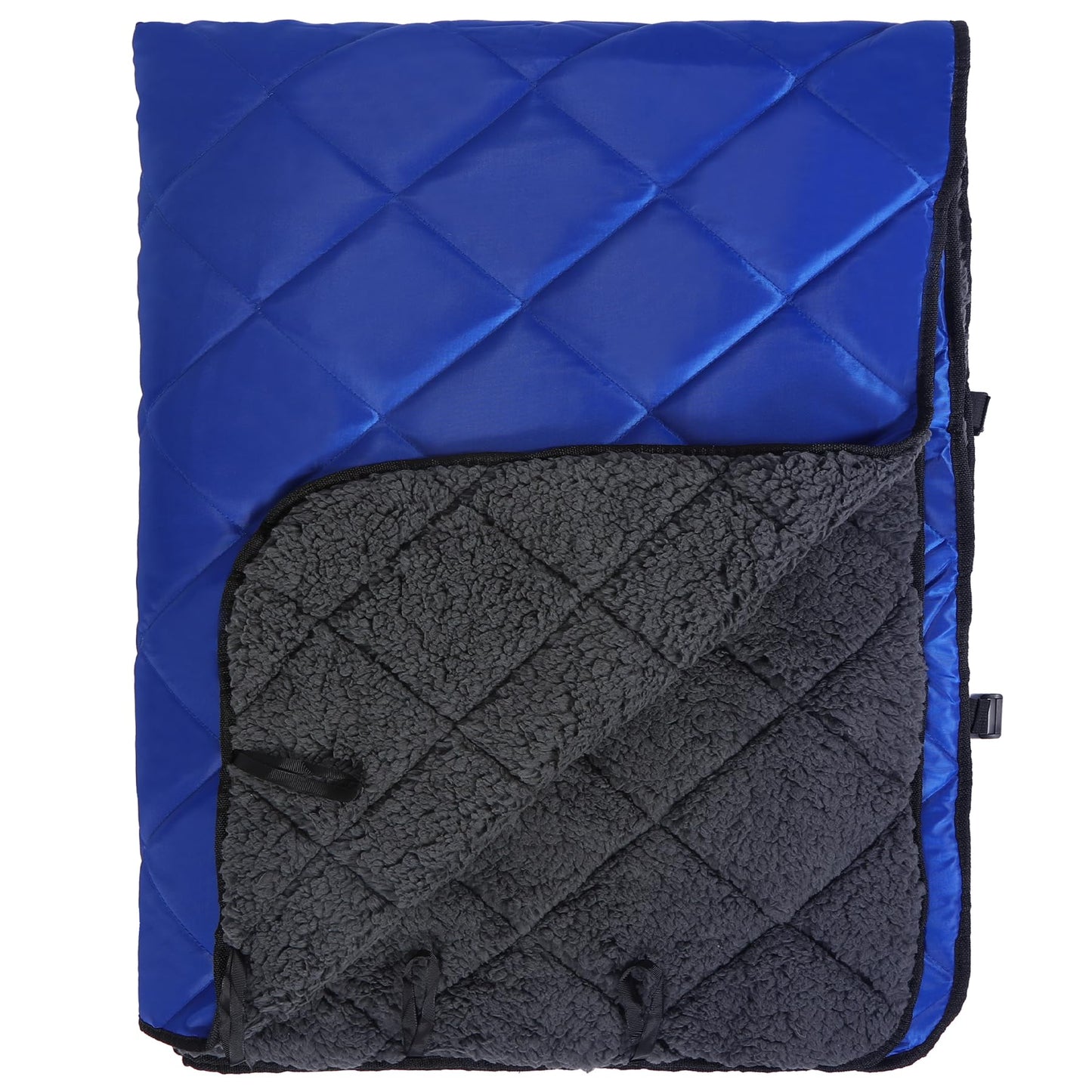 REDCAMP Large Camping Blanket with Sherpa Lining, Cold Weather Warm Outdoor Blanket Windproof for Camping Stadium, Machine Washable 59"x 79"