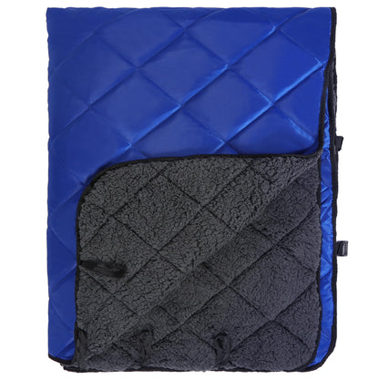 REDCAMP Large Camping Blanket with Sherpa Lining, Cold Weather Warm Outdoor Blanket Windproof for Camping Stadium, Machine Washable 59"x 79"