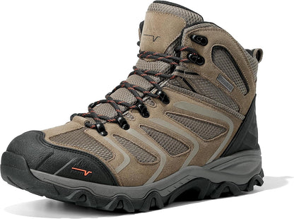 NORTIV 8 Men's Ankle High Waterproof Hiking Boots | Outdoor Lightweight Hiking Boots for Camping, Trekking and Mountaineering Armadillo
