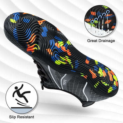 ATHMILE Water Shoes for Men Women River Shoes Adult Swim Beach Lake Pool Aqua Socks Barefoot Quick Dry for Hiking Surfing Kayaking Size