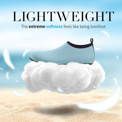 Homitem Water Shoes for Women Men Aqua Socks Swim Beach Pool River Slip-On Barefoot Quick-Dry Vacation Cruise Essentials Accessories for Yoga Kayak Sports