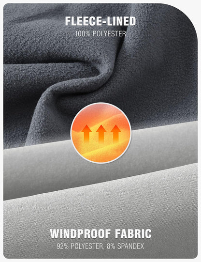 TBMPOY Men's Snow Ski Hiking Pants Waterproof Winter Fleece Lined Pants Camping Skiing Ice Fishing Pants with Belt