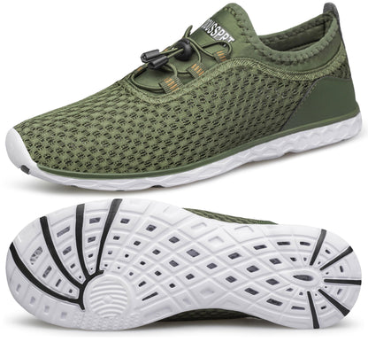 DOUSSPRT Men's Water Shoes Quick Drying Sports Aqua Shoes