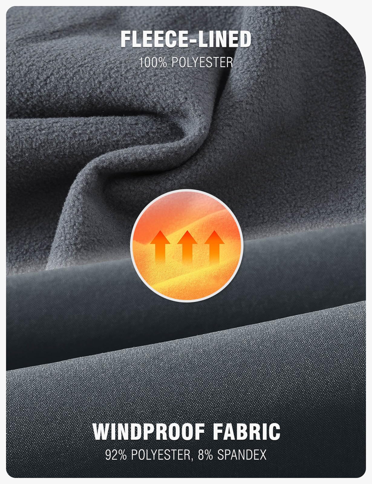 TBMPOY Men's Snow Ski Hiking Pants Waterproof Winter Fleece Lined Pants Camping Skiing Ice Fishing Pants with Belt