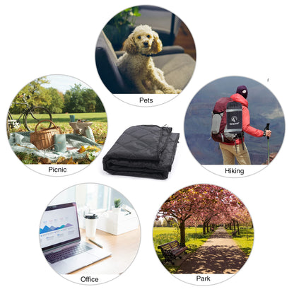 REDCAMP Large Camping Blanket with Sherpa Lining, Cold Weather Warm Outdoor Blanket Windproof for Camping Stadium, Machine Washable 59"x 79"