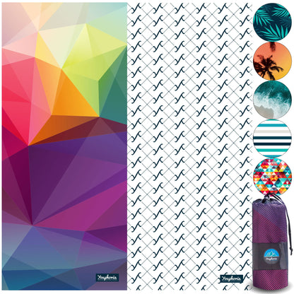 Youphoria Microfiber Travel Towel Fast Drying Lightweight - Quick Dry Towel for Camping, Beach, Backpacking, Hiking & Sport