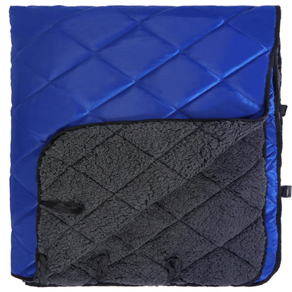 REDCAMP Large Camping Blanket with Sherpa Lining, Cold Weather Warm Outdoor Blanket Windproof for Camping Stadium, Machine Washable 59"x 79"