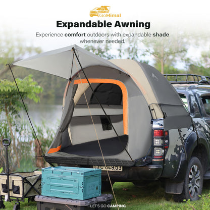 Pickup Truck Tent, Waterproof PU2000mm Double Layer for 6.5 FT Truck Bed, Portable Truck Bed Tent for Camping, Blue