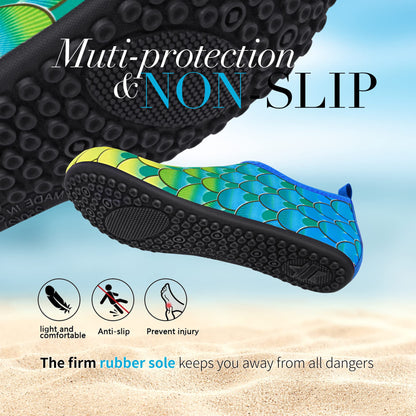 Homitem Water Shoes for Women Men Aqua Socks Swim Beach Pool River Slip-On Barefoot Quick-Dry Vacation Cruise Essentials Accessories for Yoga Kayak Sports