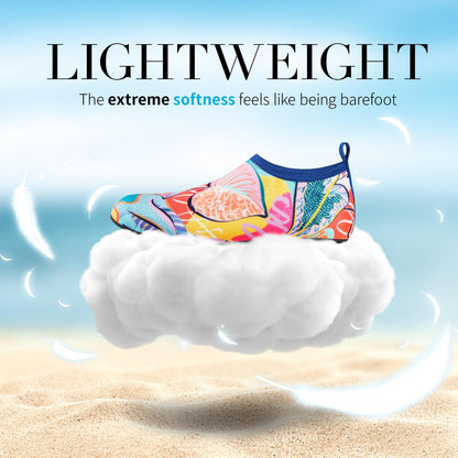 Homitem Water Shoes for Women Men Aqua Socks Swim Beach Pool River Slip-On Barefoot Quick-Dry Vacation Cruise Essentials Accessories for Yoga Kayak Sports