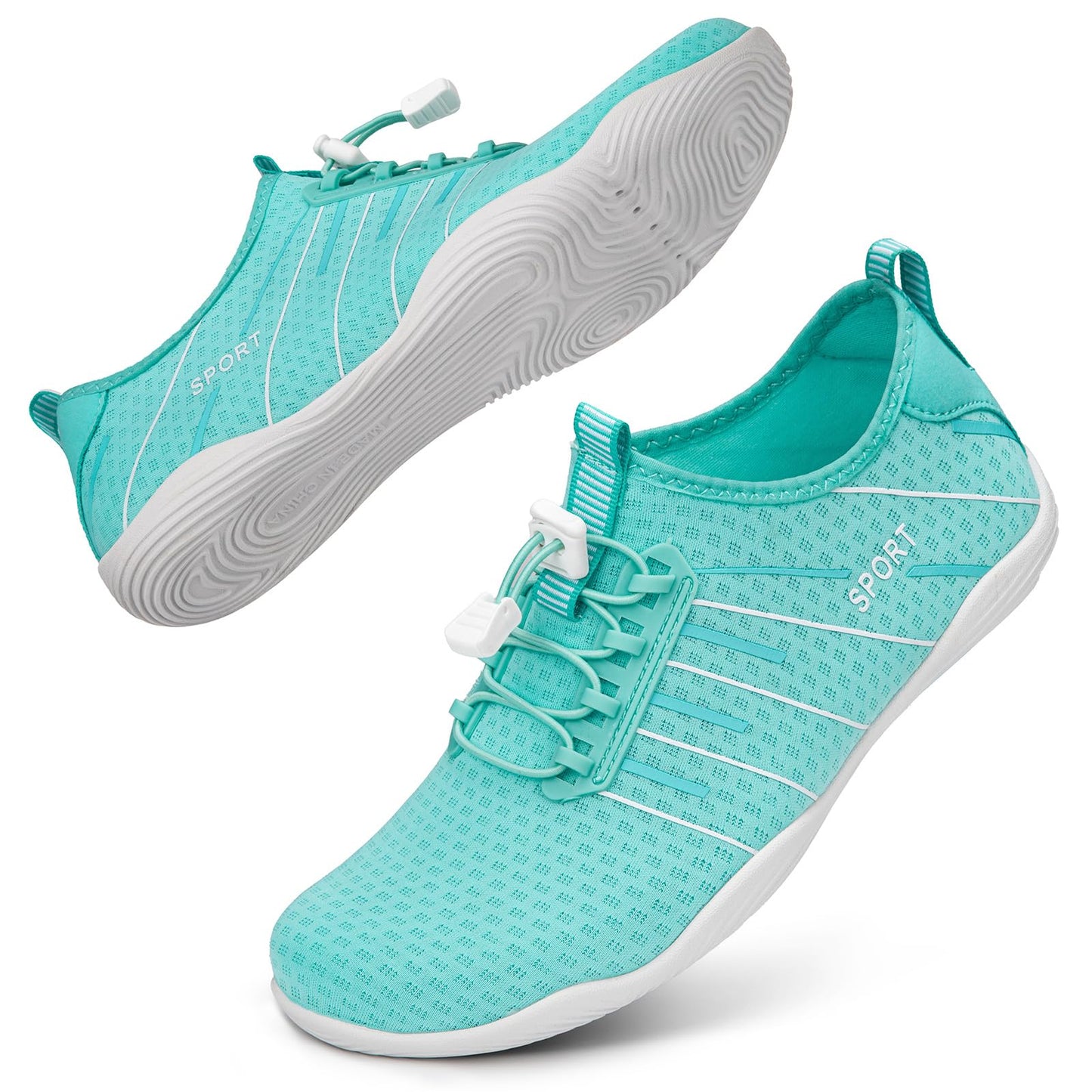 ATHMILE Water Shoes for Men Women River Shoes Adult Swim Beach Lake Pool Aqua Socks Barefoot Quick Dry for Hiking Surfing Kayaking Size