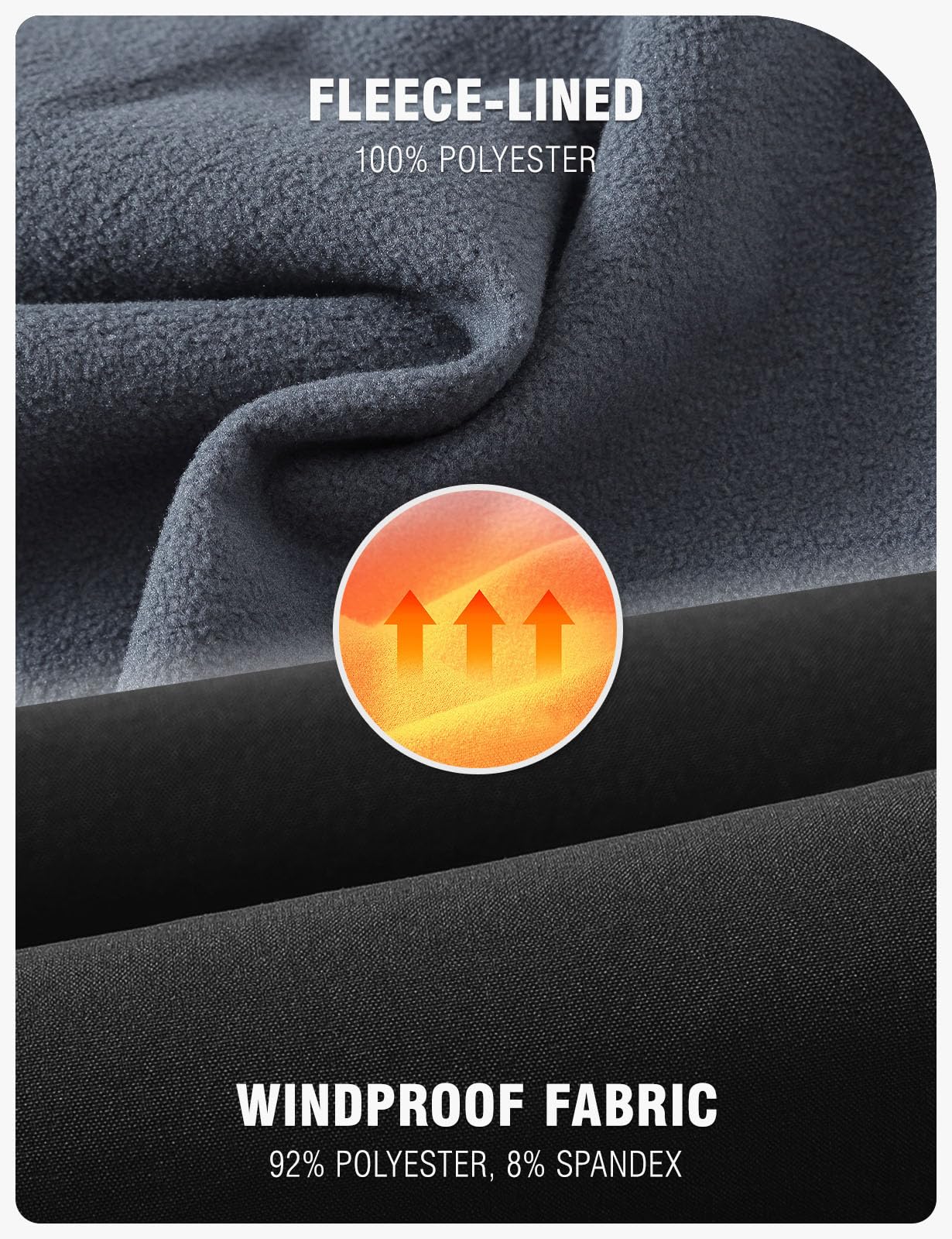 TBMPOY Men's Snow Ski Hiking Pants Waterproof Winter Fleece Lined Pants Camping Skiing Ice Fishing Pants with Belt