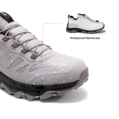 NORTIV 8 Women's Waterproof Hiking Shoes Quick Laces Outdoors Walking Trekking Camping Tennis Sneakers Canyon