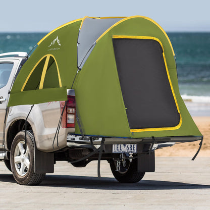 Pickup Truck Tent, Waterproof PU2000mm Double Layer for 6.5 FT Truck Bed, Portable Truck Bed Tent for Camping, Blue