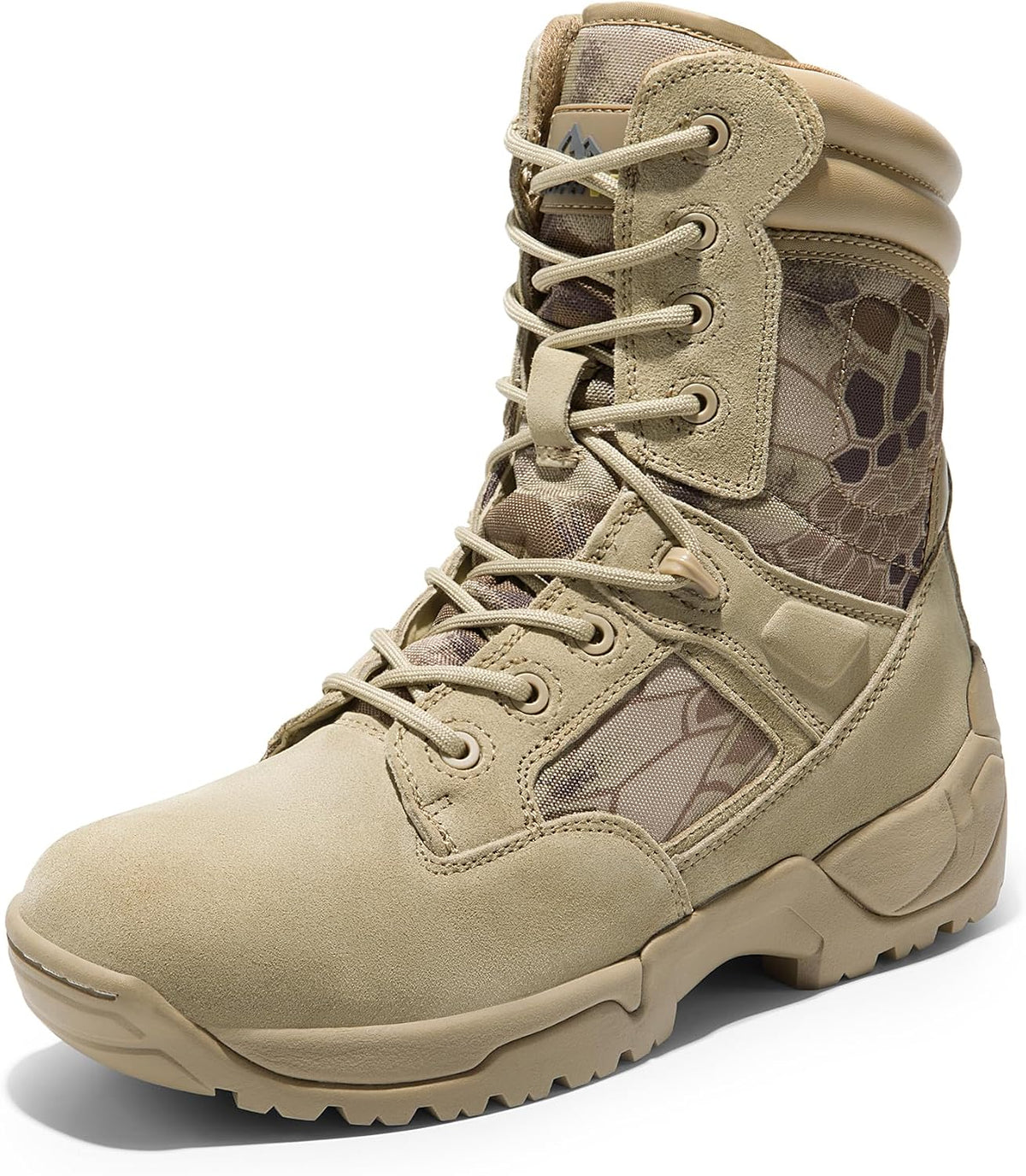 NORTIV 8 Men's Military Tactical Work Boots Hiking Side Zip