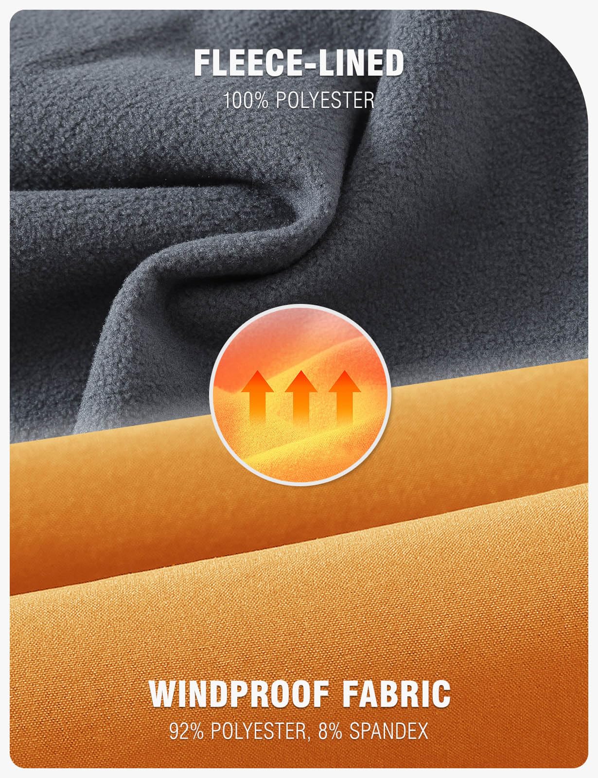 TBMPOY Men's Snow Ski Hiking Pants Waterproof Winter Fleece Lined Pants Camping Skiing Ice Fishing Pants with Belt