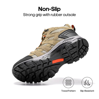 NORTIV 8 Women's Waterproof Hiking Boots Outdoor Trekking Mid Backpacking Mountaineering lightweight boots