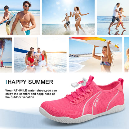 ATHMILE Water Shoes for Men Women River Shoes Adult Swim Beach Lake Pool Aqua Socks Barefoot Quick Dry for Hiking Surfing Kayaking Size