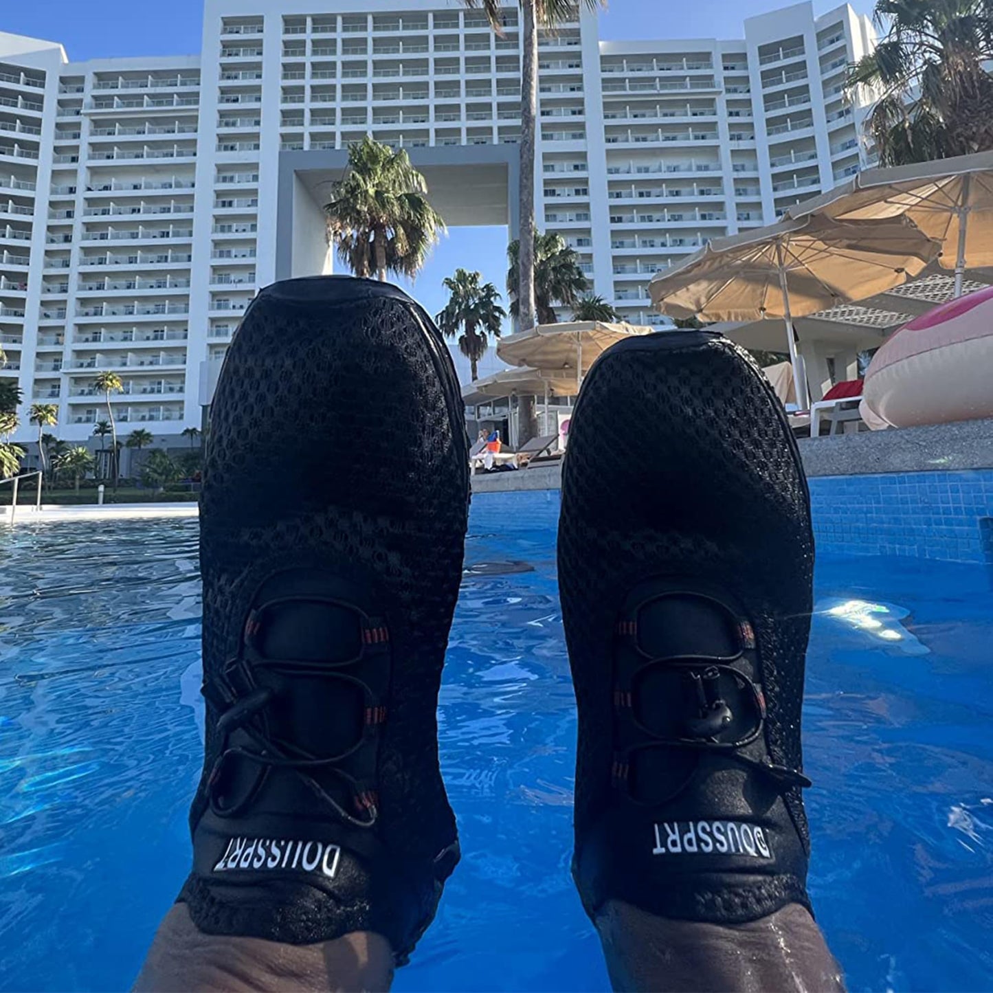 DOUSSPRT Men's Water Shoes Quick Drying Sports Aqua Shoes