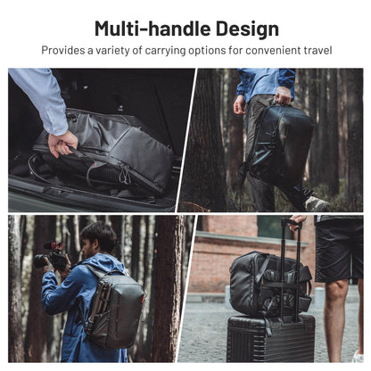 PGYTECH OneMo Lite Camera Backpack 22L for DJI, Sony, Canon, Nikon, OSMO Action/Pocket, DSLR/SLR Mirrorless, Camera Tripod Photographer Bag Gift, Black
