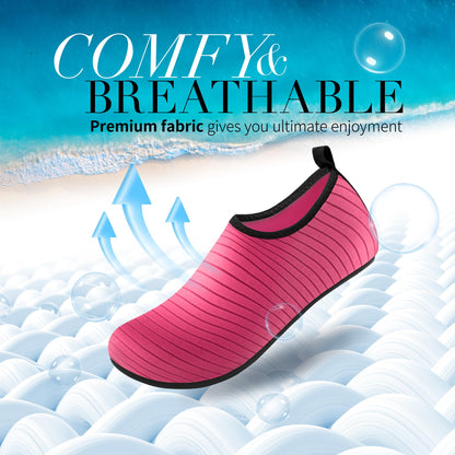 Homitem Water Shoes for Women Men Aqua Socks Swim Beach Pool River Slip-On Barefoot Quick-Dry Vacation Cruise Essentials Accessories for Yoga Kayak Sports