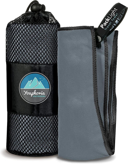 Youphoria Microfiber Travel Towel Fast Drying Lightweight - Quick Dry Towel for Camping, Beach, Backpacking, Hiking & Sport
