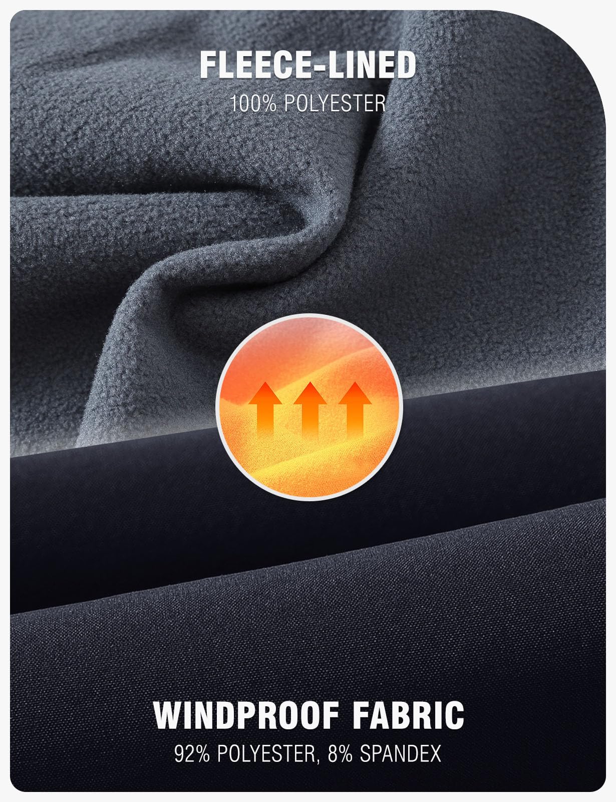 TBMPOY Men's Snow Ski Hiking Pants Waterproof Winter Fleece Lined Pants Camping Skiing Ice Fishing Pants with Belt