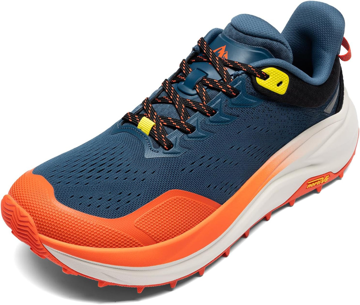 NORTIV 8 Men's Trail Running Shoes Wide Toe Box | Cushion Walking Barefoot Tennis Low Drop Workout Gym Cross Training Shoe Fashion Sneakers Whitney