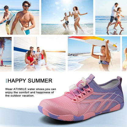 ATHMILE Water Shoes for Men Women River Shoes Adult Swim Beach Lake Pool Aqua Socks Barefoot Quick Dry for Hiking Surfing Kayaking Size