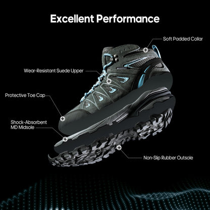 NORTIV 8 Women's Waterproof Hiking Boots Outdoor Trekking Camping Trail Hiking Boots