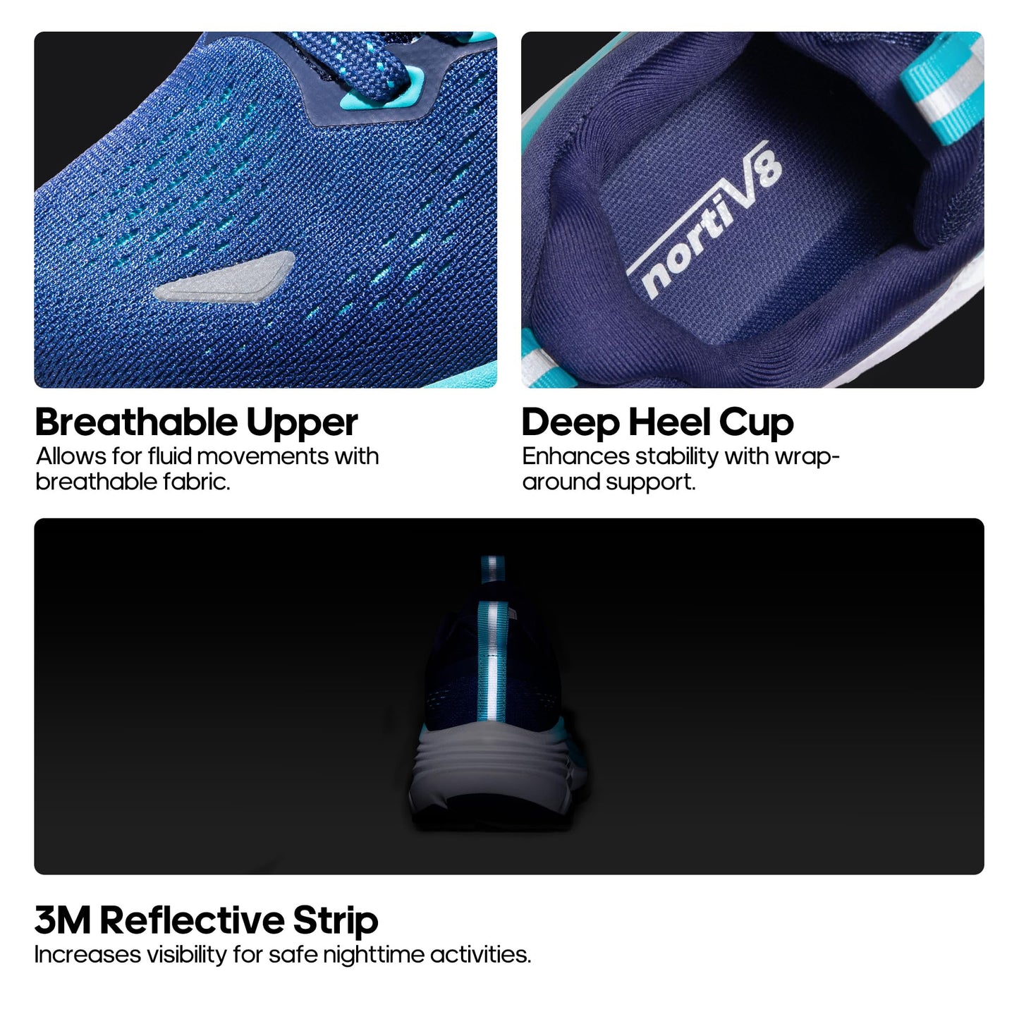 NORTIV 8 Women's Walking Shoes Cushion Comfortable ActiveBreeze Running Tennis Shoes Non-Slip Workout Gym Sports Athletic Breathable Fashion Sneakers