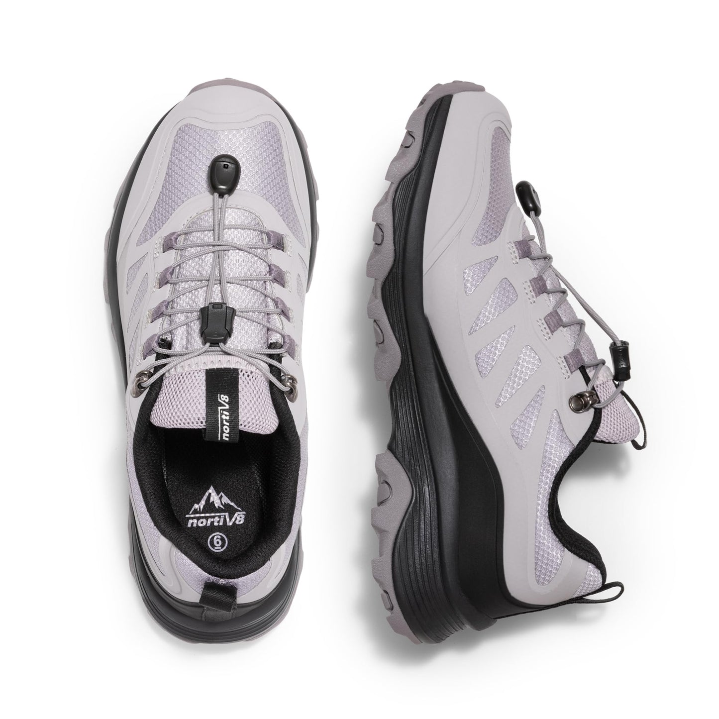 NORTIV 8 Women's Waterproof Hiking Shoes Quick Laces Outdoors Walking Trekking Camping Tennis Sneakers Canyon