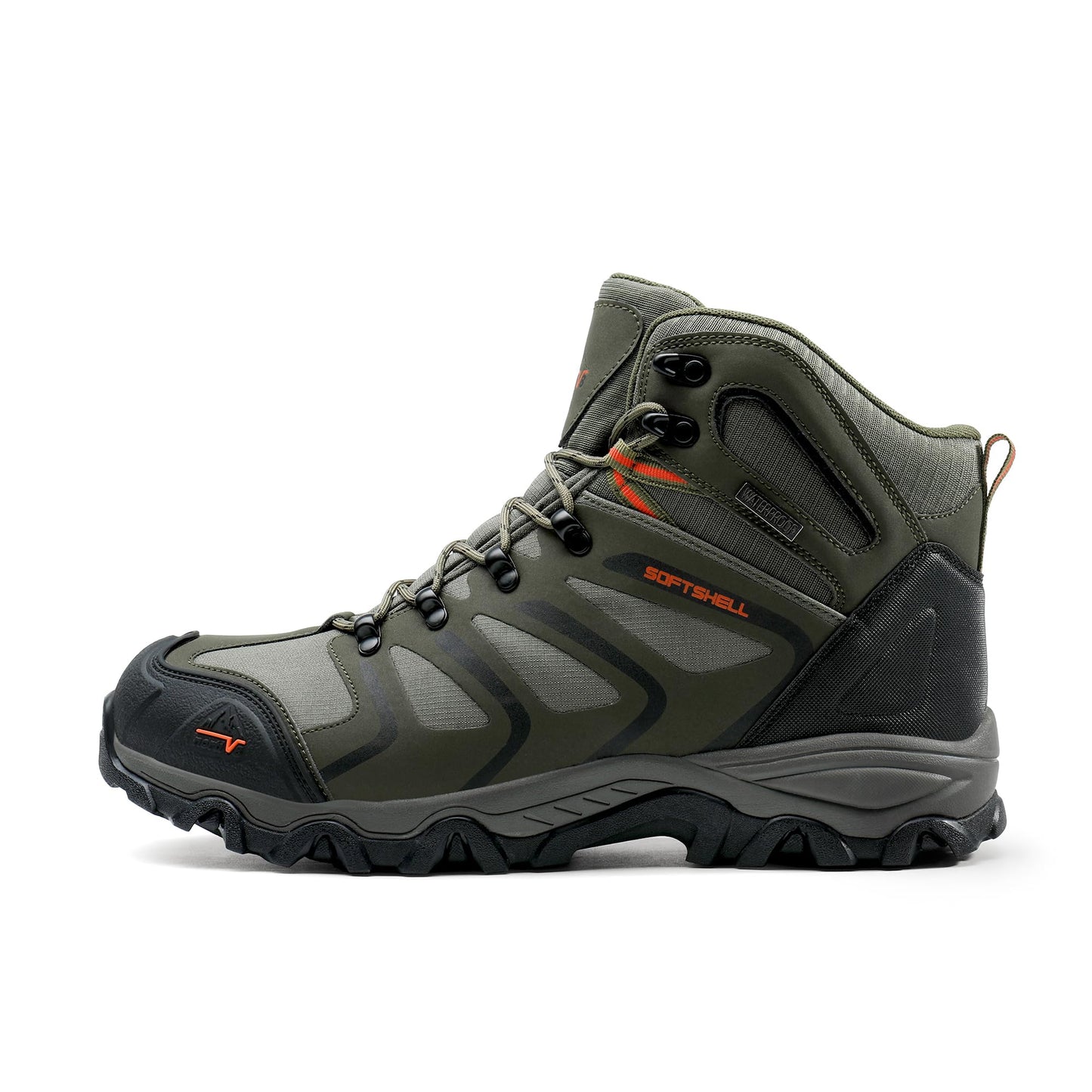 NORTIV 8 Men's Ankle High Waterproof Hiking Boots Outdoor Lightweight Shoes Trekking Trails Armadillo