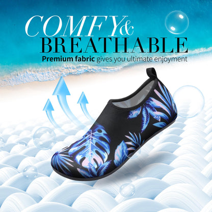 Homitem Water Shoes for Women Men Aqua Socks Swim Beach Pool River Slip-On Barefoot Quick-Dry Vacation Cruise Essentials Accessories for Yoga Kayak Sports