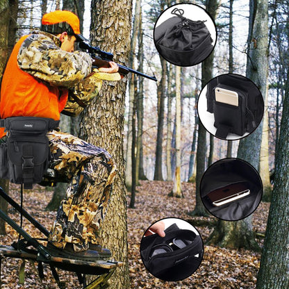 Jueachy Drop Leg Bag for Men Tactical Metal Detecting Thigh Pack with Water Bottle Pouch