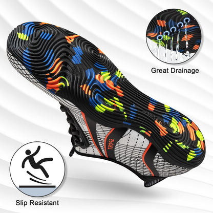 ATHMILE Water Shoes for Men Women River Shoes Adult Swim Beach Lake Pool Aqua Socks Barefoot Quick Dry for Hiking Surfing Kayaking Size