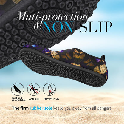 Homitem Water Shoes for Women Men Aqua Socks Swim Beach Pool River Slip-On Barefoot Quick-Dry Vacation Cruise Essentials Accessories for Yoga Kayak Sports