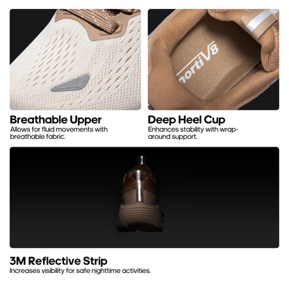 NORTIV 8 Women's Walking Shoes Cushion Comfortable ActiveBreeze Running Tennis Shoes Non-Slip Workout Gym Sports Athletic Breathable Fashion Sneakers