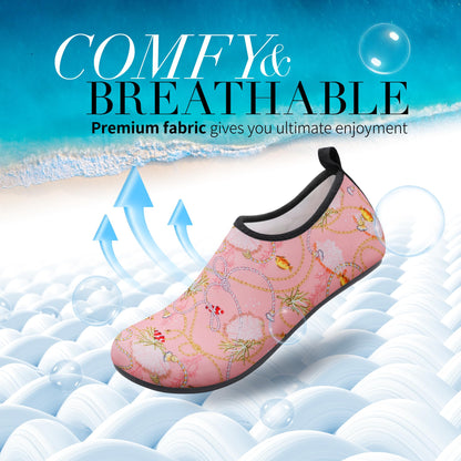 Homitem Water Shoes for Women Men Aqua Socks Swim Beach Pool River Slip-On Barefoot Quick-Dry Vacation Cruise Essentials Accessories for Yoga Kayak Sports