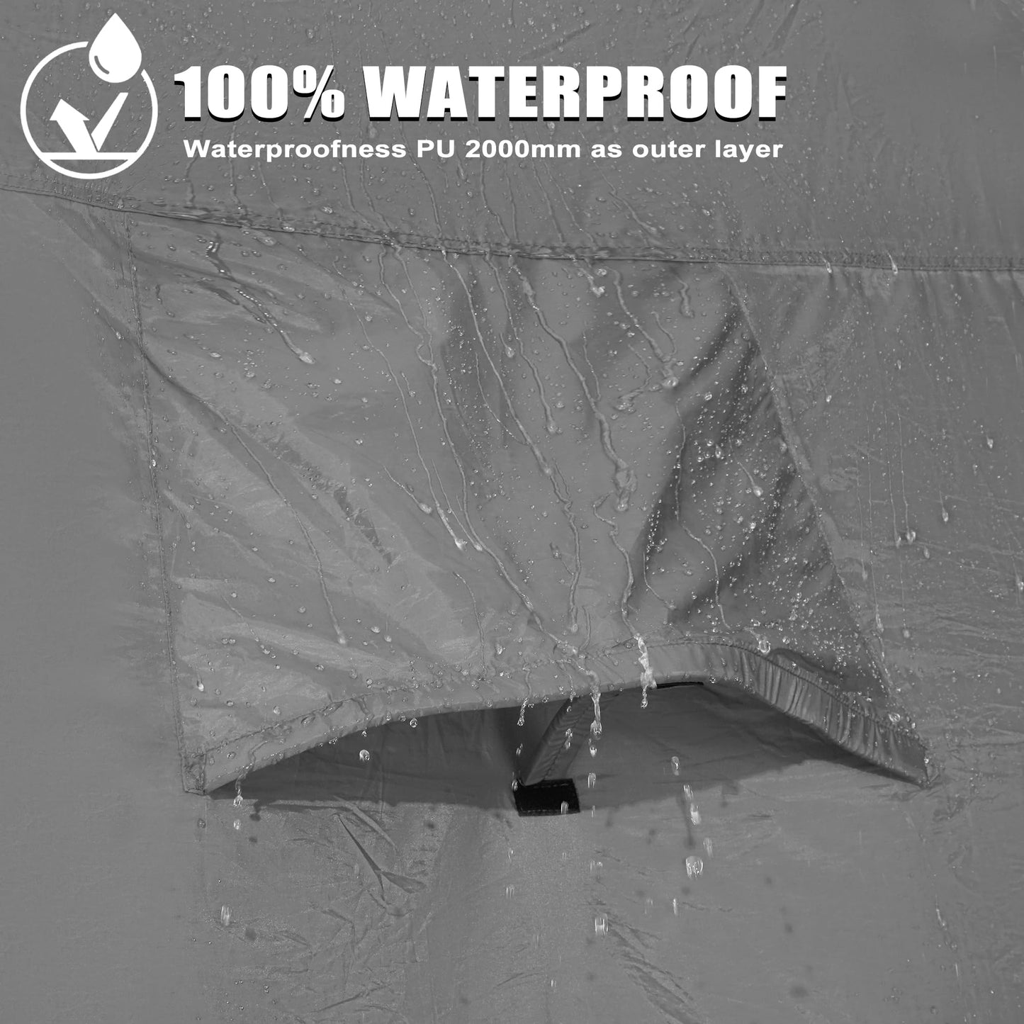 Pickup Truck Tent, Waterproof PU2000mm Double Layer for 6.5 FT Truck Bed, Portable Truck Bed Tent for Camping, Blue